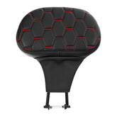 C.C. RIDER Rider Backrest 2 Up Seat Driver Backrest Pad For Harley Touring CVO Street Glide Road Glide Electra Glide Road King, 1988-2025