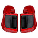 HR3 Wicked Red Vented Lower Fairing Kit With 6.5" Speaker Pods For Harley Touring models 2014-2024