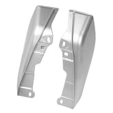 HR3 Silver / Black Honeycomb Fade Mid-Frame Air Deflectors For Harley Touring and Trike Models 09-24