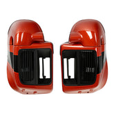 HR3 Sunburst Orange / Starfire Black Vented Lower Fairing Kit For Harley Touring Models 2014-2023 (Fits water cooled models)