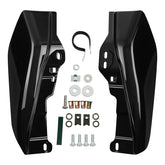 HR3 Dark Slate Candy / Arctic Black Mid-Frame Air Deflectors For Harley Touring and Trike Models 09-24