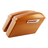 HR3 Amber Whiskey Hard Saddlebags (Regular) For 14-23 Harley Touring