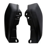 HR3 Black Denim Mid Frame Air Heat Deflectors For Harley Touring and Trike Models 09-24