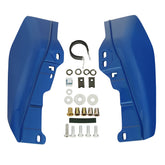HR3 Electric Blue Mid Frame Air Heat Deflectors For Harley Touring and Trike Models 09-24