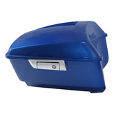 HR3 Electric Blue 13.7" King Size Touring Trunk Luggage For 14-24 Harley Touring