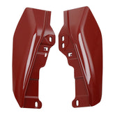 HR3 Pearl Red & Dark Alloy Mid Frame Air Heat Deflectors For Harley Touring and Trike Models 09-24