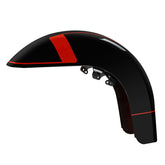 HR3 Black Earth & Vivid Black Motorcycle 18" Wide Tire Front Mudguard Fender For Harley Touring Models 2014-2023