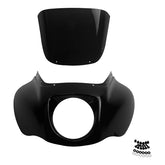 HR3 Vivid Black Headlight Fairing & Windshield Fit For Harley Softail FXBB FXLR 2018-later