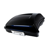 HR3 Mako Shark Fade 5.5" Razor Style Touring Trunk Luggage For Harley Touring 2014-2024