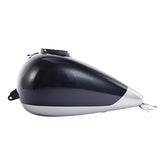HR3 Charred Steel & Lightning Silver Fuel Gas Tank For 2008-2023 Harley Touring Models