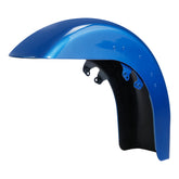 HR3 Mako Shark Fade Motorcycle 18" Wide Tire Front Mudguard Fender For Harley Touring Models 2014-2023