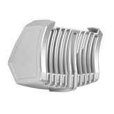 HR3 Candy Red / Silver Honeycomb Fade Harley Oil Cooler Cover For Harley Touring 2017-2023