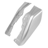 HR3 Silver / Black Honeycomb Fade Mid Frame Air Heat Deflectors For Harley Touring and Trike Models 09-24