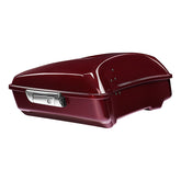 HR3 Mysterious Red Sunglo 10.7" Chopped Style Touring Trunk Luggage For 14-24 Harley Touring