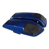HR3 Superior Blue CVO Saddlebag Lids With 5" x 7" Speaker Cutouts For Harley Touring Models 2014-2023