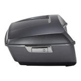 HR3 Gauntlet Gray Metallic 13.7" King Size Touring Trunk Luggage For 14-24 Harley Touring