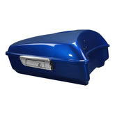 HR3 Superior Blue 10.7" Chopped Style Touring Trunk Luggage For 14-24 Harley Touring