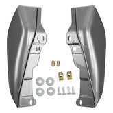 HR3 Superior Blue / Billet Silver Mid-Frame Air Deflectors For Harley Touring and Trike Models 09-24