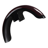 HR3 Midnight Crimson / Vivid Black 21" Wrap Front Fender Fit For Harley Touring 2014-2023