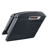 HR3 Gunship Gray 5" Stretched Extended Saddlebags FOR Harley Touring 2014-2023