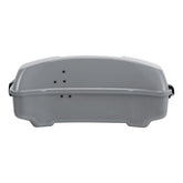 HR3 Billiard Gray 10.7" Chopped Style Touring Trunk Luggage For 23+ Harley Touring