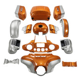 HR3 Amber Whiskey / Brilliant Silver Pearl Complete Body Fairing Kit For Harley Ultra Limited FLHTK 14-23
