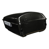 HR3 Black Quartz 2016UL King Size Touring Trunkk Luggage with Speaker Cut Outs For 14-24 Harley Touring