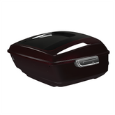 HR3 Midnight Crimson / Vivid Black 2022UL King Size Touring Trunk Luggage with Speaker Cut Outs For Harley Touring 2014-2024