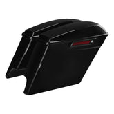 Custom Chrome Vivid Black 5" Extended Stretched Hard Saddlebags Fit For Harley Touring road glide '14-'23