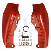 HR3 Sunset Orange / Sunset Black Fade Mid-Frame Air Deflectors For Harley Touring and Trike Models 09-24