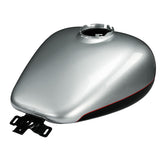 HR3 Brilliant Silver Pearl /Vivid Black Fuel Gas Tank For 2008-2023 Harley Touring Models