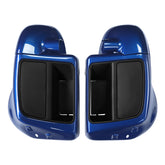 HR3 Superior Blue Vented Lower Fairing Kit With 6.5" Speaker Pods For Harley Touring models 2014-2024