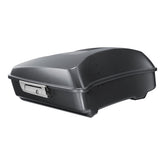 HR3 Gauntlet Gray Metallic 10.7" Chopped Style Touring Trunk Luggage For 14-24 Harley Touring