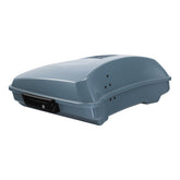 HR3 Sharkskin Blue Firestorm 5.5" Razor Style Touring Trunk Luggage For 14-24 Touring