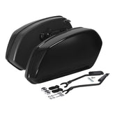 CUSTOM CHROME Vivid Black Hard Saddlebags Fit For Harley Fat Boy Breakout '18-'25