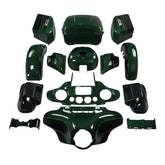 HR3 Deep Jade Pearl / Vivid Black Complete Body Fairing Kit For Harley Ultra Limited FLHTK 14-23