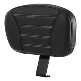 C.C. RIDER Rider Backrest Driver Backrest Pad White Stitching For BMW R18B R18Transcontinental,2020-2024