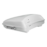 HR3 Stone Washed White Pearl 5.5" Razor Style Touring Trunk Luggage For 14-24 Touring