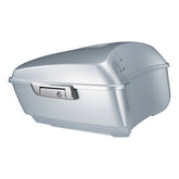 HR3 Barracuda Silver 2020UL 13.7" King Size Touring Trunk Luggage For 14-24 Harley Touring