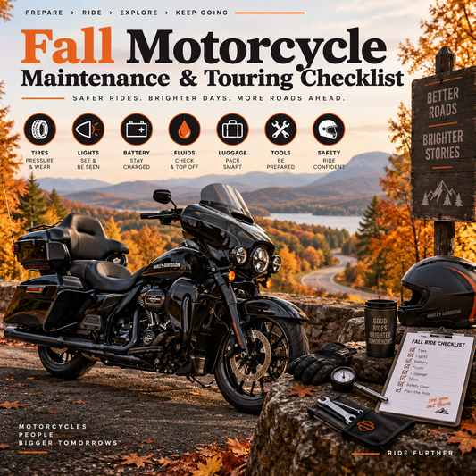 Fall Motorcycle Maintenance & Touring Checklist