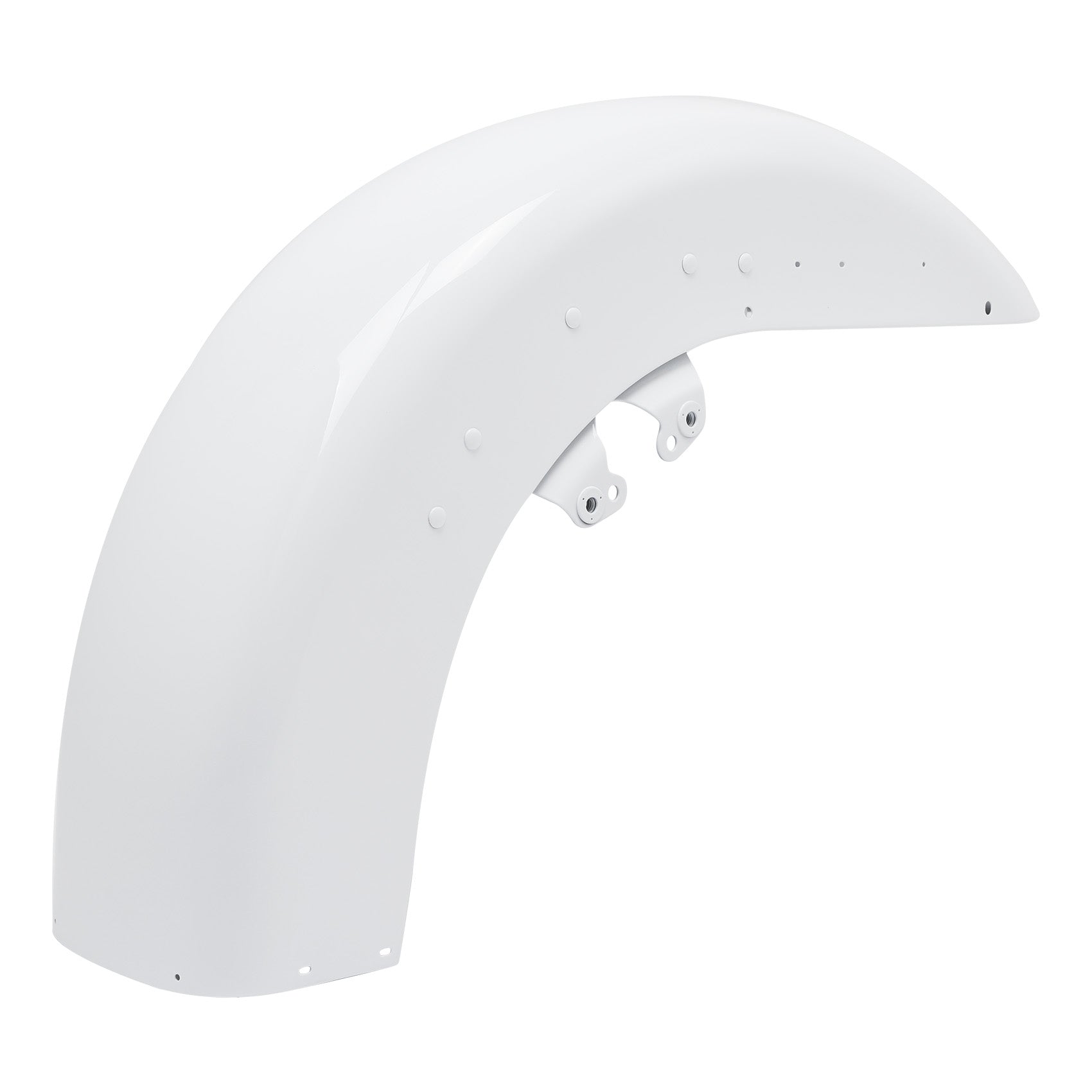 HR3 Stone Washed White Pearl Motorcycle 18" Front Mudguard Fender(can be installed with lighting) For Harley Touring Electra Glide Ultra Limited Tri Glide 14-23