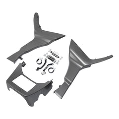 HR3 Billet Silver Spoiler Kit For Harley 2017-Later FLTRX, FLTRXS, FLTRXST models