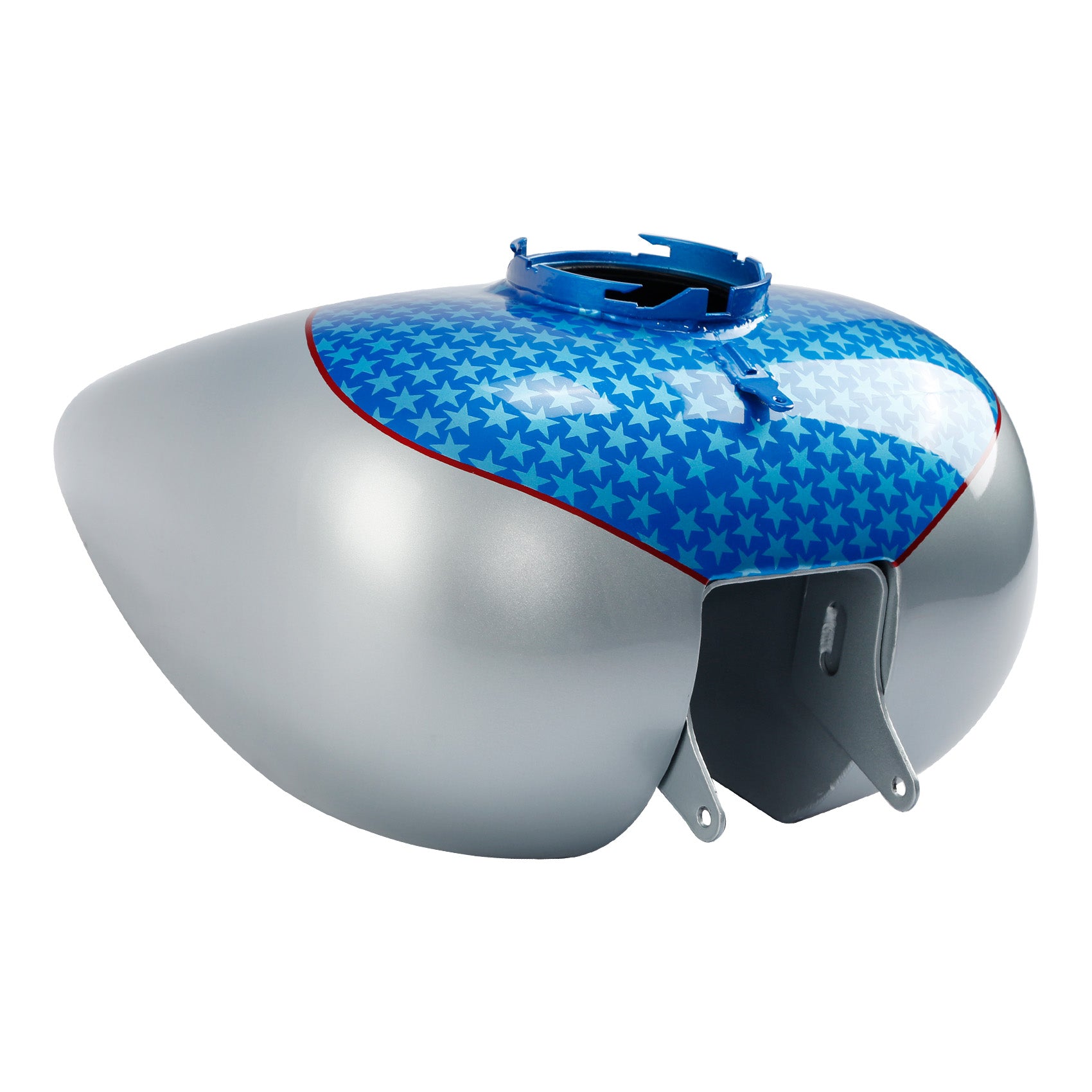 HR3 White Flake Fade Gas Tank For 2008-2023 Harley Touring Models