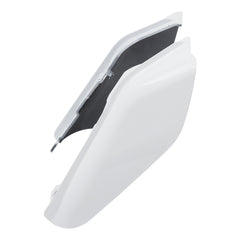 HR3 Stone Washed White Pearl Mid Frame Air Heat Deflectors For Harley Touring and Trike Models 09-24