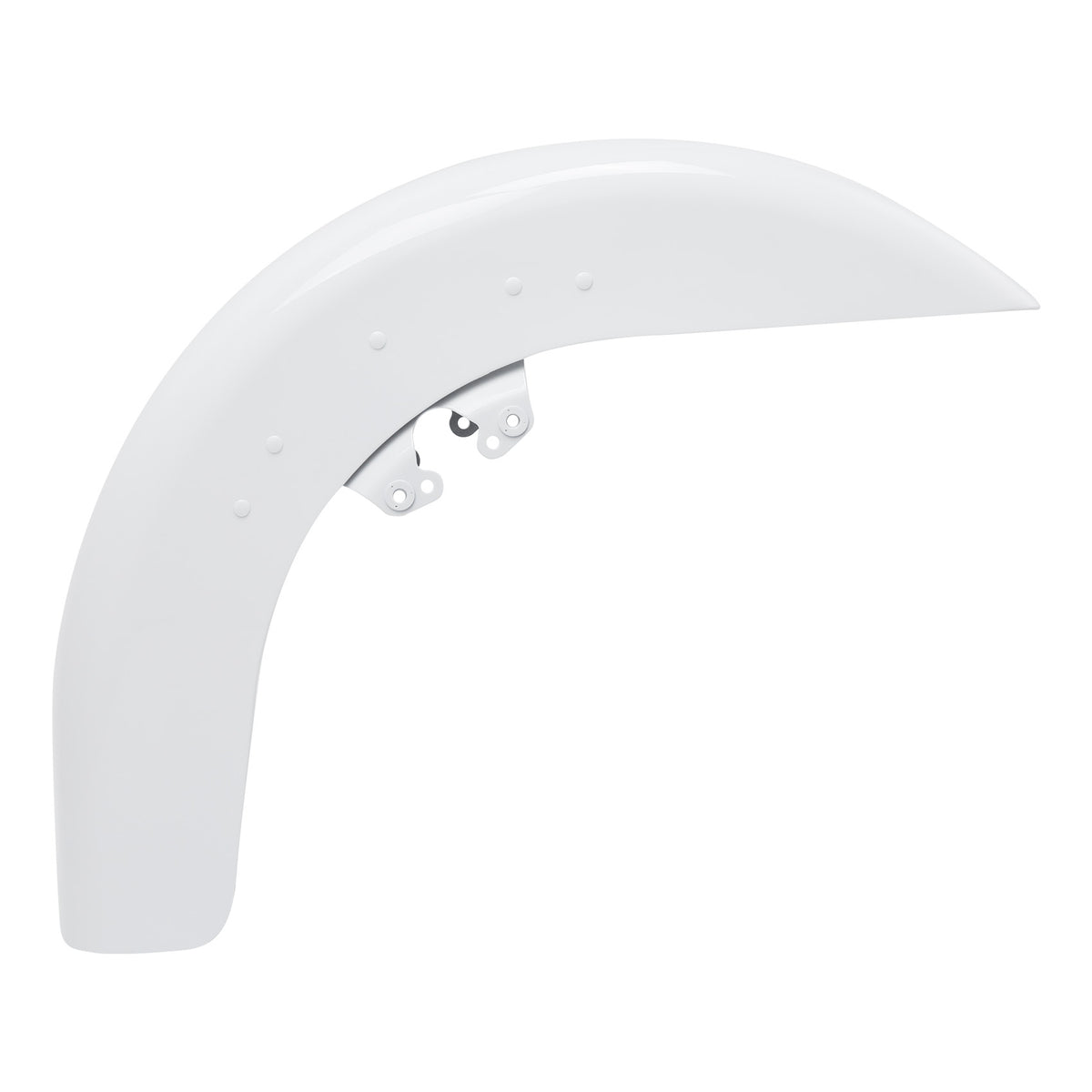 HR3 Stone Washed White Pearl Motorcycle 18" Wide Tire Front Mudguard Fender For Harley Touring Models 2014-2023