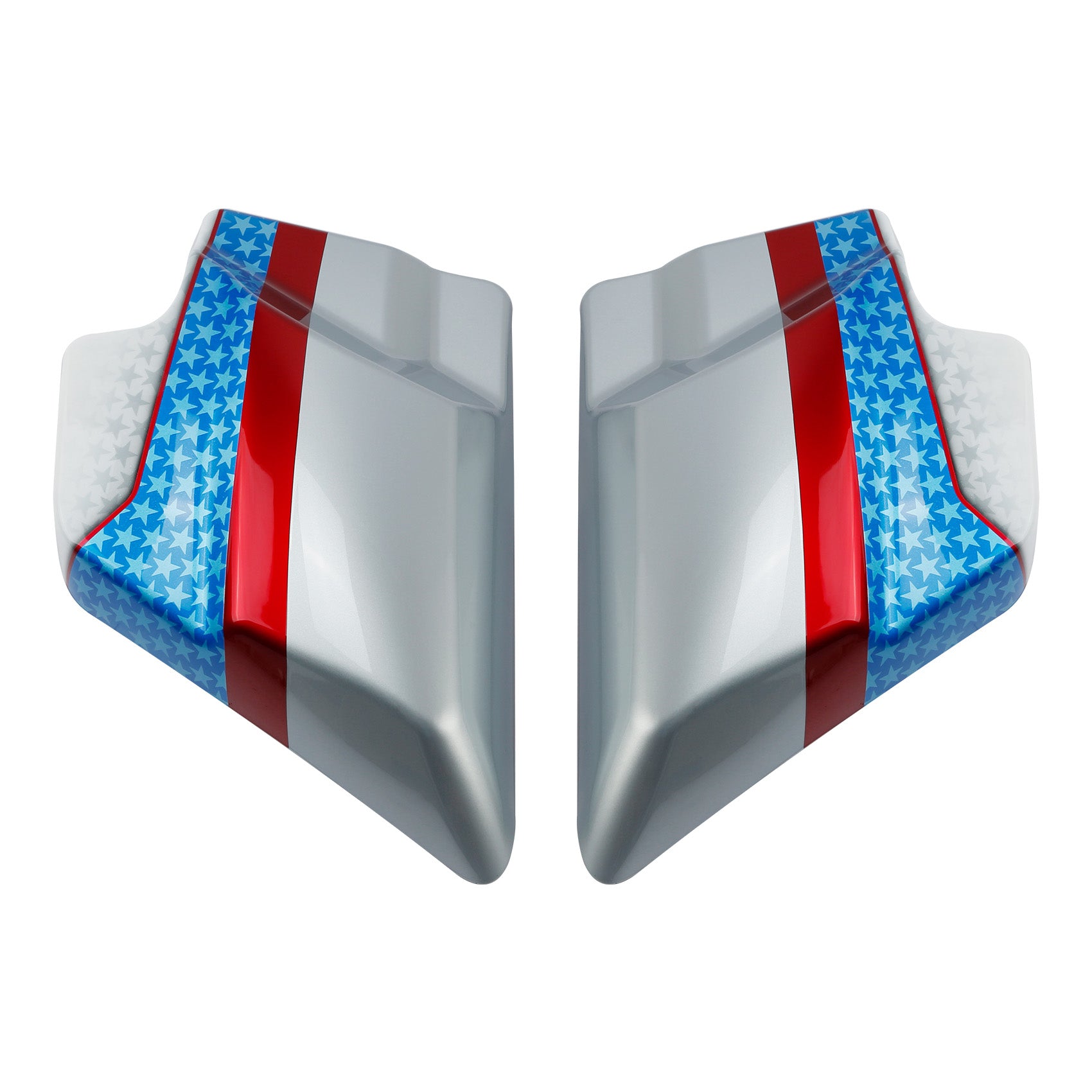 HR3 White Flake Fade Side Covers 2018 CVO STREET GLIDE (FLHXSE )