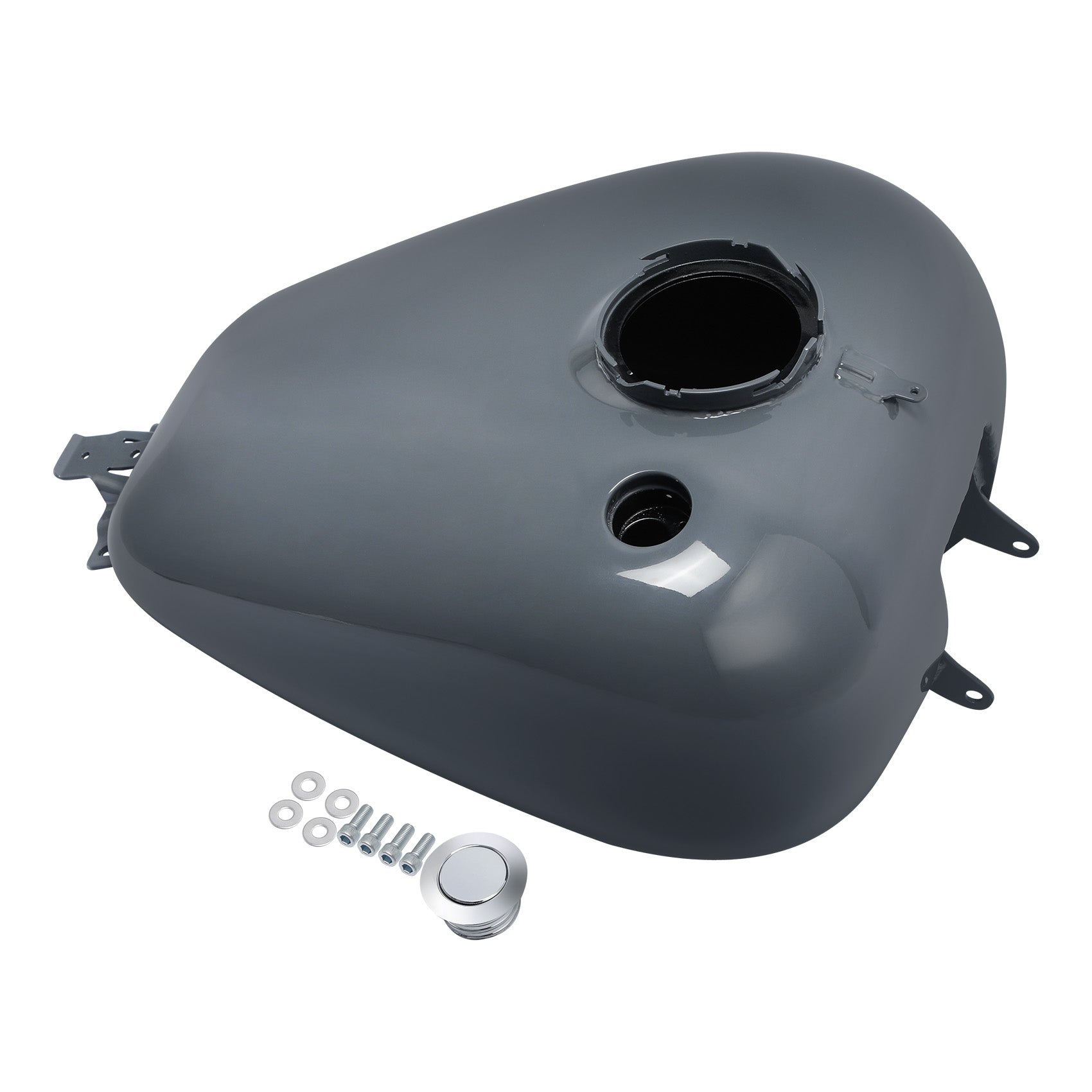 HR3 Gunship Gray CVO Fuel Gas Tank For 2008-2023 Harley Touring CVO Models