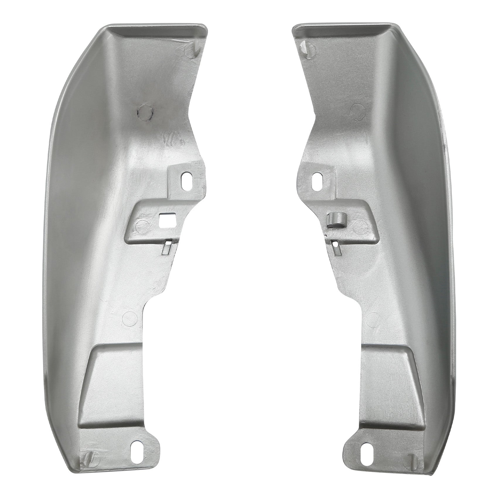 HR3 Brilliant Silver Pearl Mid-Frame Air Deflectors For Harley Touring and Trike Models 09-24