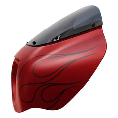 HR3 Wicked Red Denim Headlight Fairing & Windshield Fit For Harley Softail FXBB FXLR 2018-2025