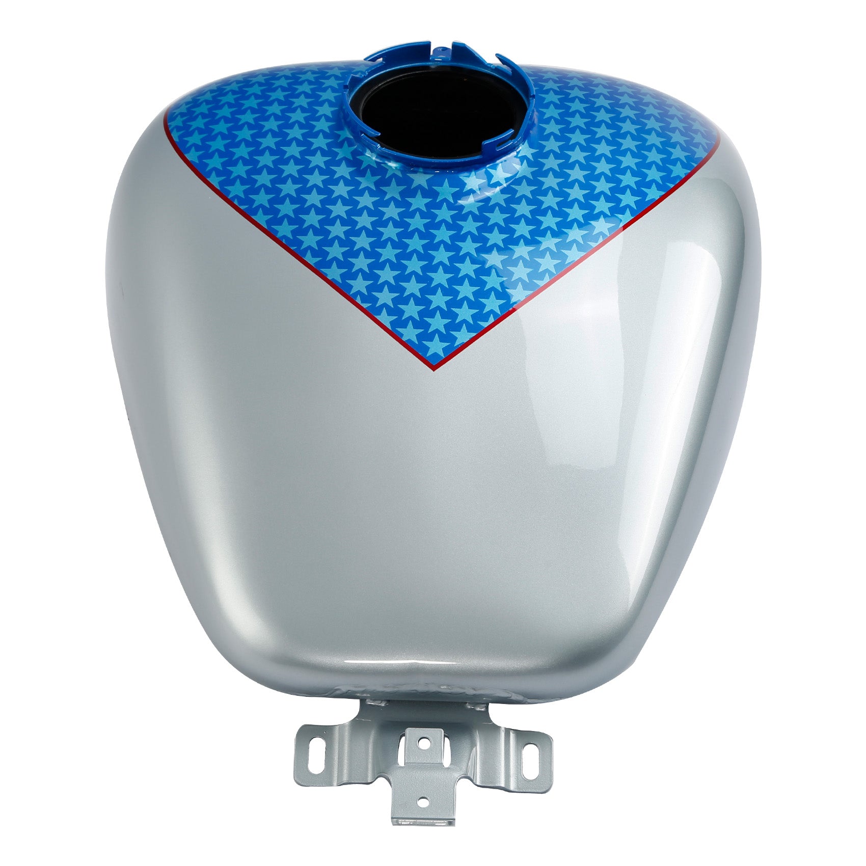 HR3 White Flake Fade Gas Tank For 2008-2023 Harley Touring Models